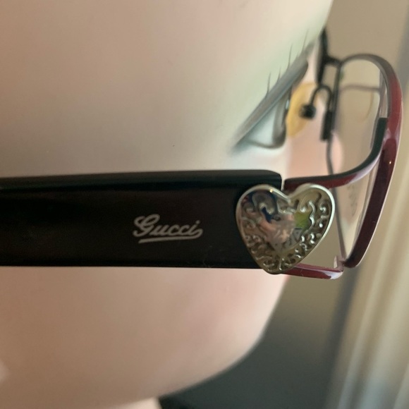 Gucci Eyeglasses GG2837 Rectangular Heart Frame - Picture 8 of 12